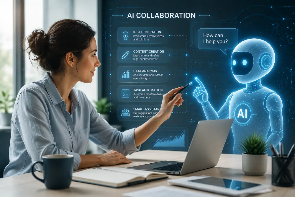 Human collaboration with artificial intelligence tools